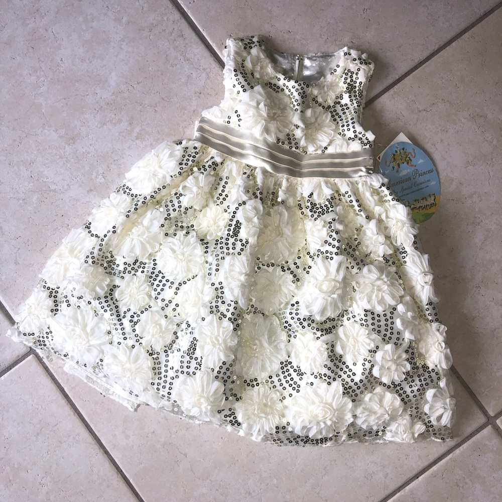 American Princess Ivory Sequin Dress